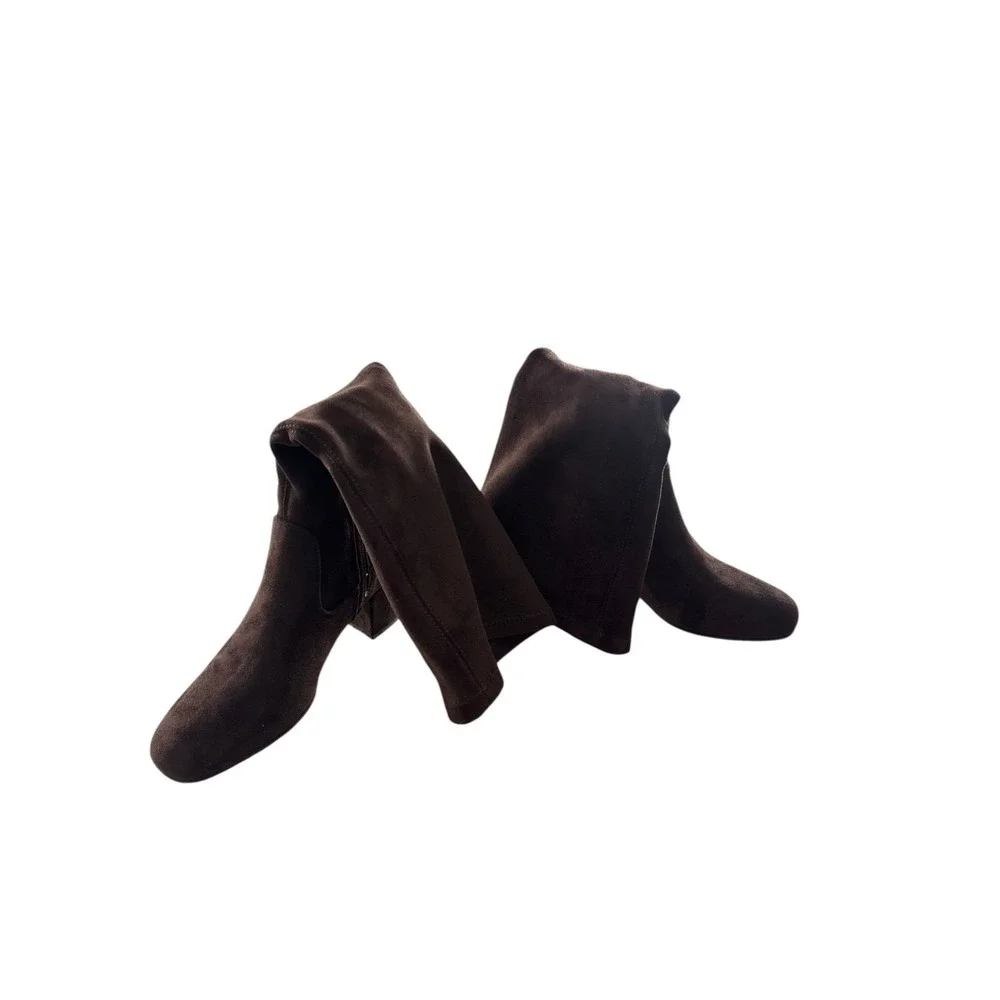 Kenneth Cole‎ Rida Stretch Boots Brown Chic Womens Comfort Size 5.5 NWB Stylish